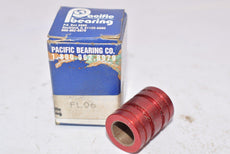 Pacific Bearing FL06 Linear Bearing, Self- Lubricated, Closed Type, Aluminum With Frelon Lining, Inch, 3/8'' ID, 5/8'' OD