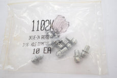 Pack of 10 NEW 1102K Drive-In Grease Fittings 3/16'' Hole dia
