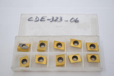 Pack of 10 NEW CDE-323-06 Indexable Carbide Inserts