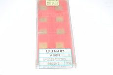 Pack of 10 NEW Ceratip A66N SPG322T00320 Carbide Inserts