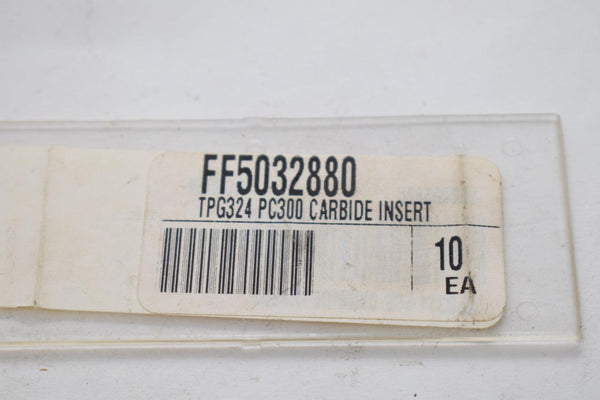 Pack of 10 NEW TPG324 Grade PC300 Turning Insert FF5032880 – VB ...