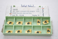 Pack of 10 NEW Walter ADMT120408R-F56 Grade WXM35 Indexable Carbide Milling Insert