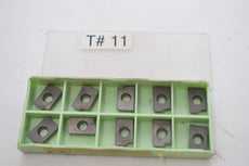 Pack of 10 NEW Walter P2701-3R Grade WP40 Carbide Insert Milling