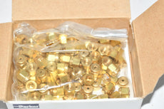 Pack of 100 NEW PARKER 1NU1-B 1/16'' A-LOK Brass Nut