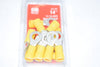 Pack of 14 NEW Gardner Bender 20-107 Crimp Ring Terminal, 12 - 10 AWG, 600 V, Copper, Yellow
