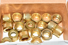Pack of 18 NEW Parker 6 BZP-B A-lok/cpi Brass Knurled Nut 3/8in Npt