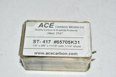 Pack of 2 NEW Ace Carbon Co. ST-417 Carbon Brush 1/4'' x 3/8'' x 11/16'' 65705K31