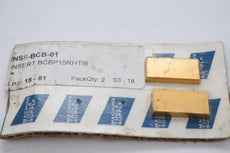 Pack of 2 NEW BCBP15RHT18 Carbide Inserts