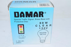 Pack of 2 NEW Damar 286C 69W Clear 130V Replacement Light Bulb Traffic Signal