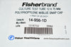 Pack of 25 NEW Fisher Scientific 14-956-1D Culture Test Tube 12 X 75mm w/snap cap