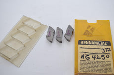Pack of 3 NEW Kennametal NG4250 Grade 372 Carbide Inserts Grooving
