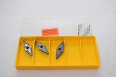 Pack of 3 NEW Kennametal VNMG160408MP KCU10 Carbide Insert Indexable