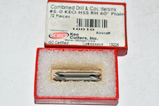 Pack of 3 NEW KEO HSS RH 60 deg Plain 10010 #5-0 Drill Countersink