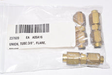 Pack of 3 NEW Parker, Tube Fitting Union, 3/8'' Brass