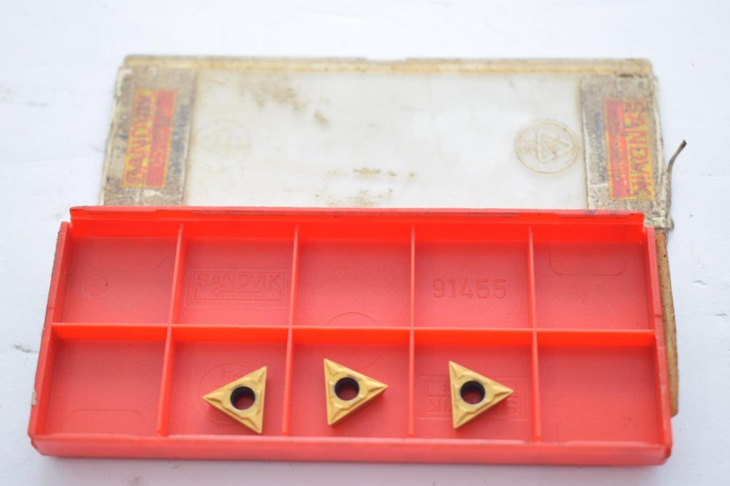 Pack of 3 NEW Sandvik TCMT 11 03 02-MF Grade 1025 Carbide Insert Turni ...