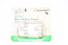 Pack of 4 NEW Radioshack 270-1007 2-Amp Fast-Acting Fuses 250V