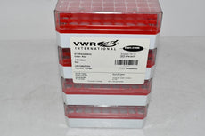 Pack of 4 NEW VWR 479-0476 Storage Box Red Cryobox 81 Tubes