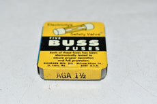 Pack of 5 NEW Bussmann AGA-1-1/2 Fuse