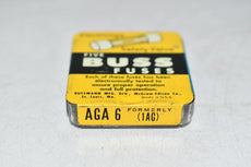 Pack of 5 NEW Bussmann AGA-6 Fuse