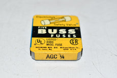 Pack of 5 NEW Bussmann AGC-1/4 Fuses