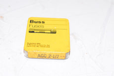 Pack of 5 NEW BUSSMANN AGC 2-1/2 Glass Fuses