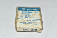 Pack of 5 NEW Gould Ferraz Shawmut GAB-3/8 Fuse