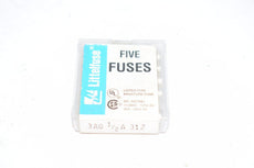 Pack of 5 NEW Littelfuse 3AG 1/2A 312 Fuses