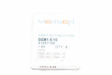 Pack of 5 NEW Mersen GGM1-6/10 Fast Acting Fuse 1.6A