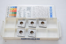Pack of 5 NEW Seco CNMG120408W-M3 Grade-TP2501 Carbide Insert Indexable