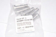 Pack of 5 NEW STR60112C16-OST Shoulder Screws - Oversized-Thread, Knurled Head SS 1/2-13 Thread Size