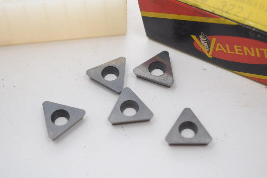 Pack of 5 NEW Valenite TEGW322J VC2 Carbide Inserts