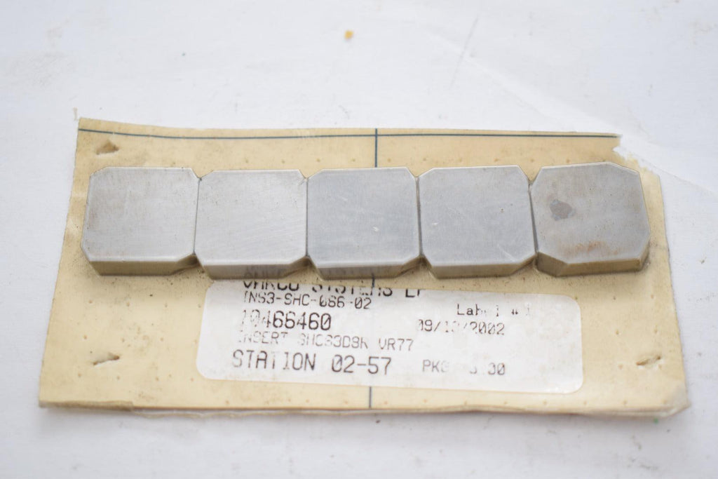 Varco Insert Pack of 5 NEW Varco Systems SHC-066-02 VR77 Carbide Inserts – VB ...
