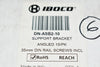 Pack of 6 NEW IBOCO DN-ASB2-10 ANGLED SUPPORT BRACKET, NO SCREWS