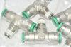 Pack of 6 NEW Numatics IN114-308-021 Swivel Branch Tee 1/4 NPT x 3/8 Tube