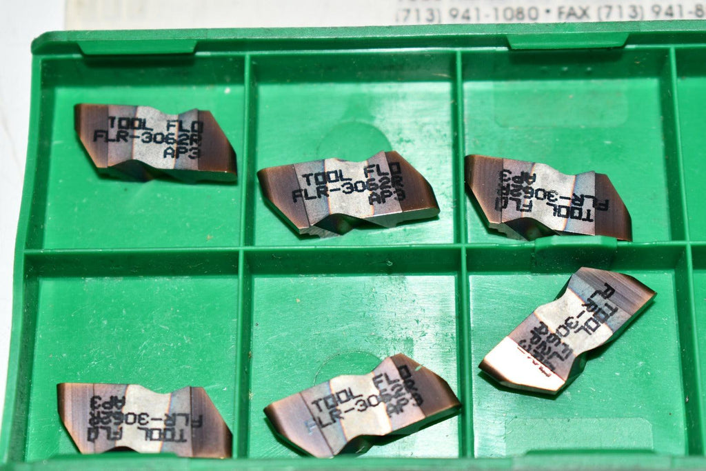 Pack of 6 NEW ToolFlo FLR3062R AP3 Carbide Inserts Grooving VB