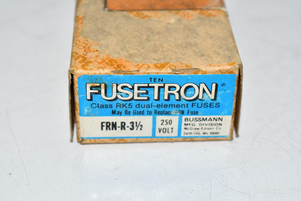 Pack of 7 NEW Bussmann Fusetron FRN-R-3-1/2 250V Fuse Condition_New, Fuses
