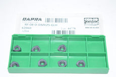 Pack of 7 NEW Dapra RF-08-D-DMK25-GLH 62060 Indexable Carbide Inserts