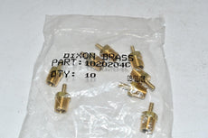 Pack of 8 NEW Dixon Brass 1020204C Insert, 1/4 x 1/8 in, MNPT x Hose Barb, Brass