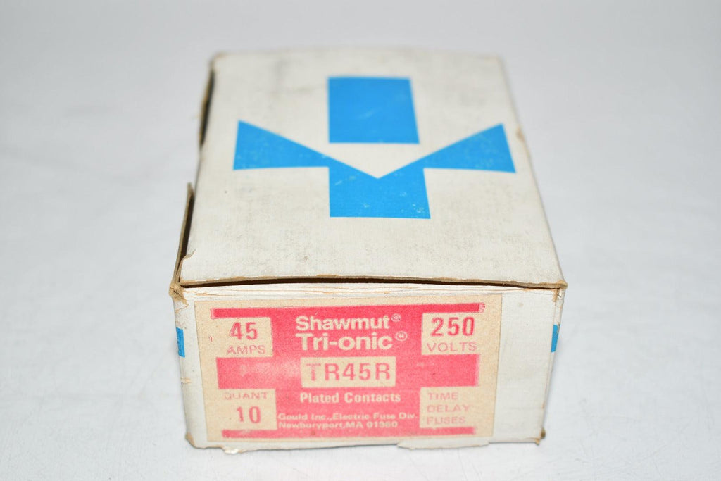 Pack of 8 NEW MERSEN FERRAZ SHAWMUT TR45R Fuse Tri-Onic 45A 250V AC Du ...