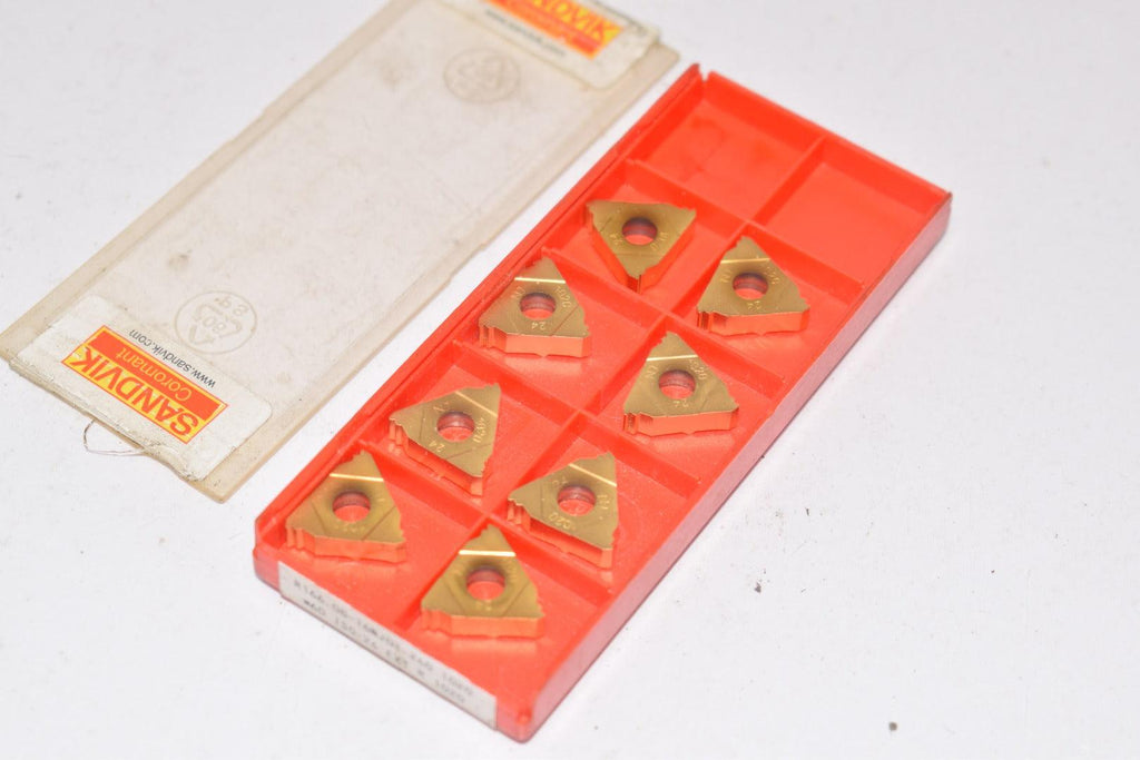 Pack of 8 NEW SANDVIK R166.0G-16NJ01-240 Carbide Thread Inserts – VB ...