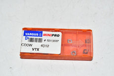 Pack of 8 NEW Vargus Minipro 5313337 CDOW VTX 4012 Carbide Insert indexable