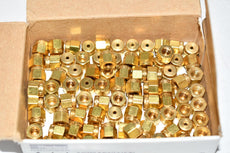 Pack of 86 NEW PARKER 1NU1-B 1/16'' A-LOK Brass Nut