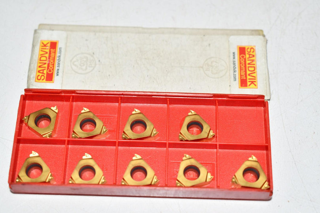 Pack of 9 NEW Sandvik R166.0L-16UN01-180 1020 Carbide Inserts Indexabl