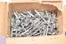 Pack of Approx 150 NEW aDP Rivets ABS56 Aluminum/Steel Small head open end blind rivets. 5/32? diameter Silver/Mill Finish