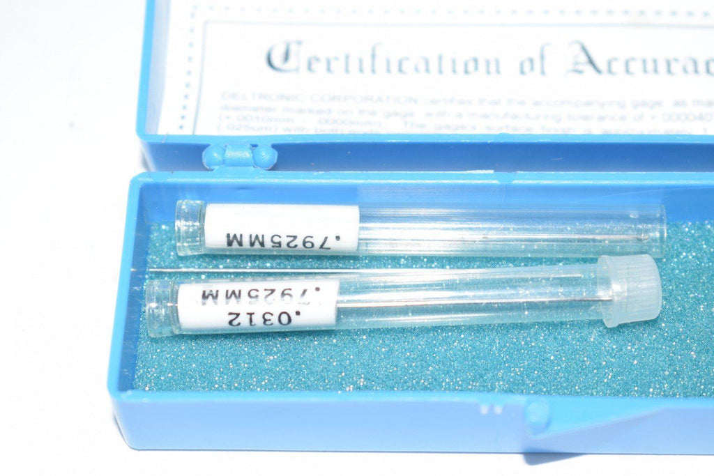 Pack of Deltronic 0.0312 Pin Gage Machinist Inspection Gauge