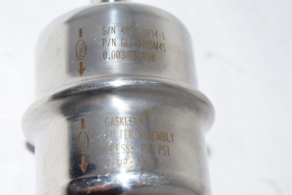 PALL TRINITY MICRO FILTER, P/N GLF6101SM4S 750 PSI 0.003 Micron – VB ...