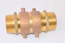 Parker Brass Connector 2-7/8'' Thread x 2-1/4'' x 7-1/2'' OAL