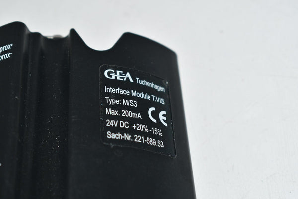 PARTS GEA TUCHENHAGEN 221-589.53 INTERFACE MODULE T.VIS TYPE M /S3 24 ...