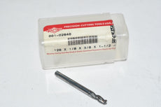 PCT Precision Cutting Tools 001-02840 Carbide Drill Cutter .128 x 1/8 x 3/8 x 1-1/2