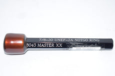 PMC Industries 7/8-20 UNEF-2A Go NO Go Smooth Pin Gage Check Plug .8043 Master XX